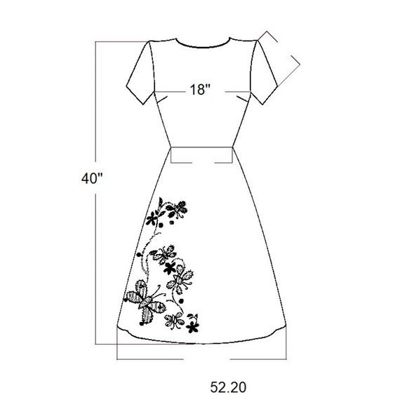 Chris McLaughlin Women Dress Cool Breeze Cotton Knee Length Blue Size 12 - NWT - Picture 2 of 8